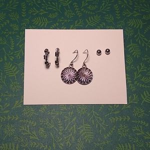 Silver earring